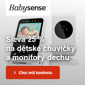 Babysense 25% sleva na dětské chůvičky a monitory dechu