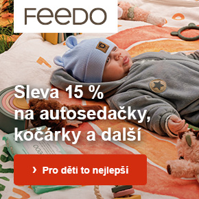 Feedo - 15% sleva na dětské kočárky, autosedačky, kojenecké produkty aj.