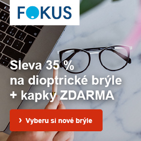 FOKUS optik - 35% sleva na dioptrické brýle a kapky Switch comfort k objednávce zdarma