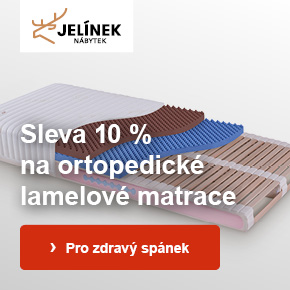 JELÍNEK - 10% sleva na ortopedické lamelové matrace SÁRA + dárkový polštář v hodnotě 490 Kč