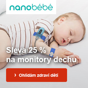 Nanobébé 25% sleva na monitory dechu pro miminka