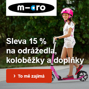Micro - Sleva 15 % na odrážedla, koloběžky a příslušenství